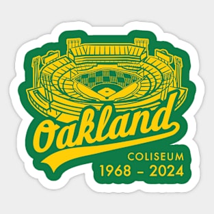 R.I.P. Oakland Coliseum Sticker